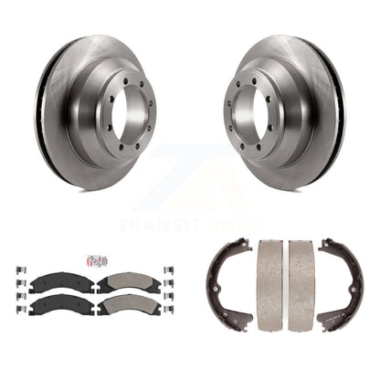 Kit de chaussures de stationnement avec plaquettes semi-métalliques, Rotors à disque arrière, pour Ford E-350 Super Duty