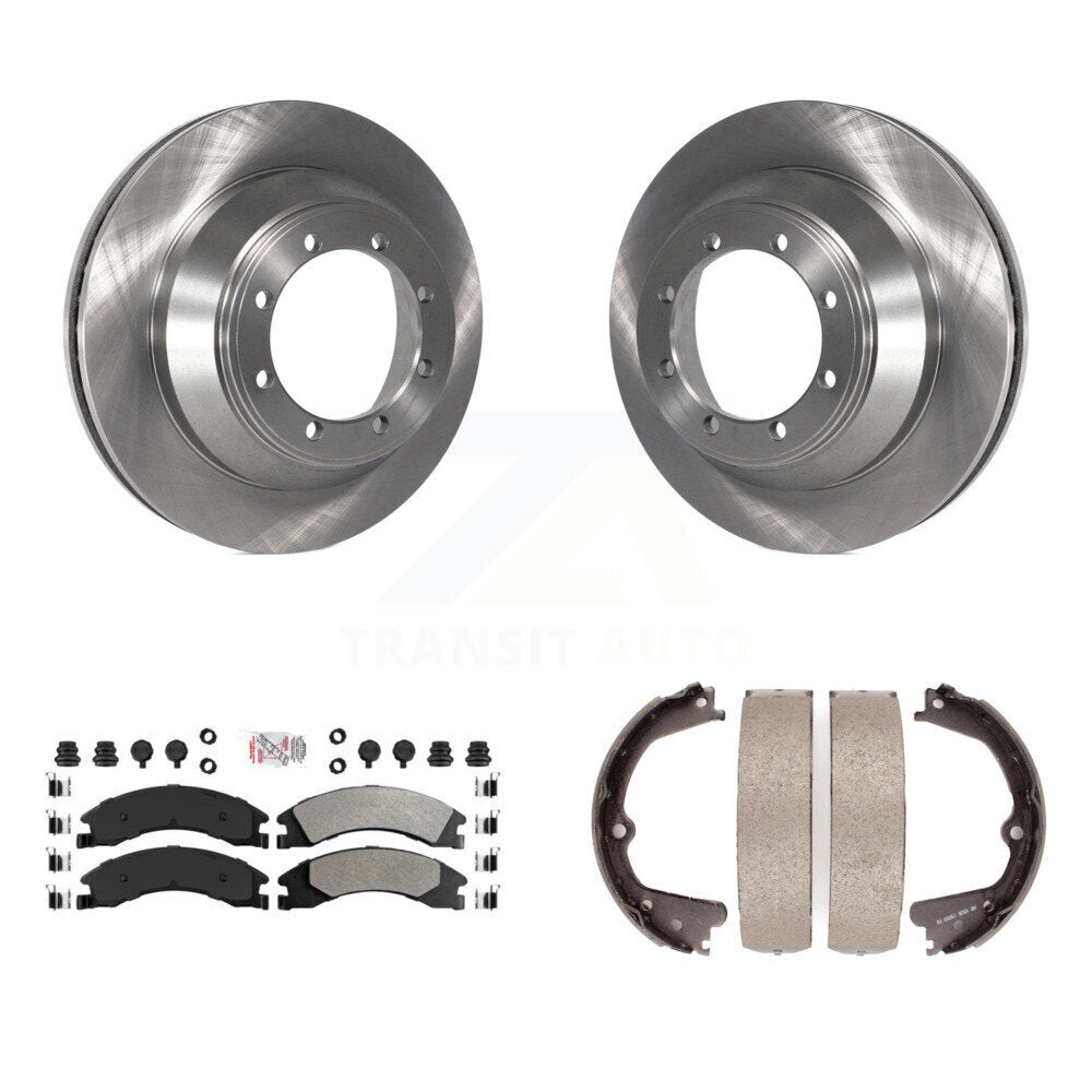 Kit de chaussures de stationnement avec plaquettes semi-métalliques, Rotors à disque arrière, pour Ford E-450 Super Duty