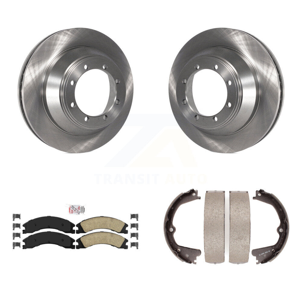 Kit de chaussures de frein de stationnement, Rotors à disque arrière, plaquettes en céramique, pour Ford E-450 Super Duty