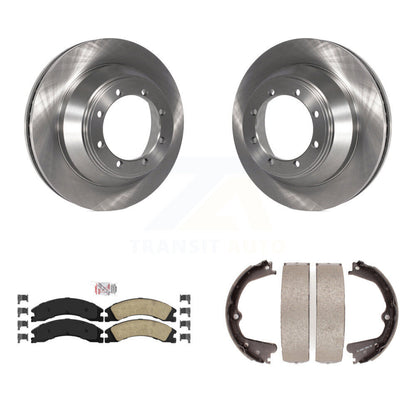 Kit de chaussures de frein de stationnement, Rotors à disque arrière, plaquettes en céramique, pour Ford E-450 Super Duty