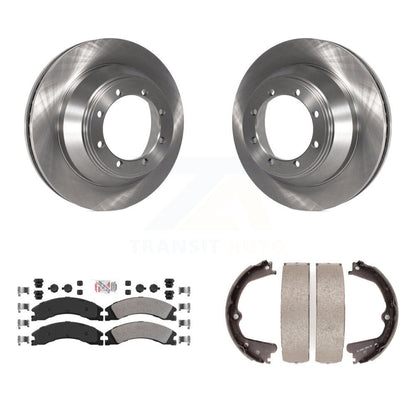 Kit de chaussures de stationnement avec plaquettes semi-métalliques, Rotors à disque arrière, pour Ford E-450 Super Duty