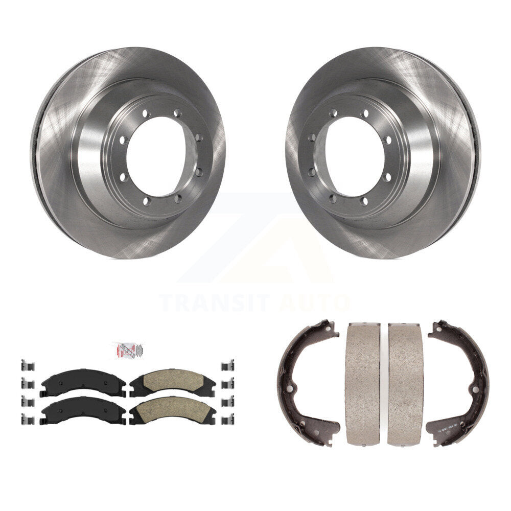 Kit de chaussures de frein de stationnement, Rotors à disque arrière, plaquettes en céramique, pour Ford E-450 Super Duty