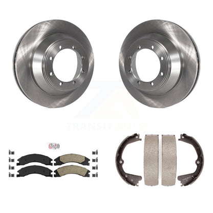 Kit de chaussures de frein de stationnement, Rotors à disque arrière, plaquettes en céramique, pour Ford E-450 Super Duty