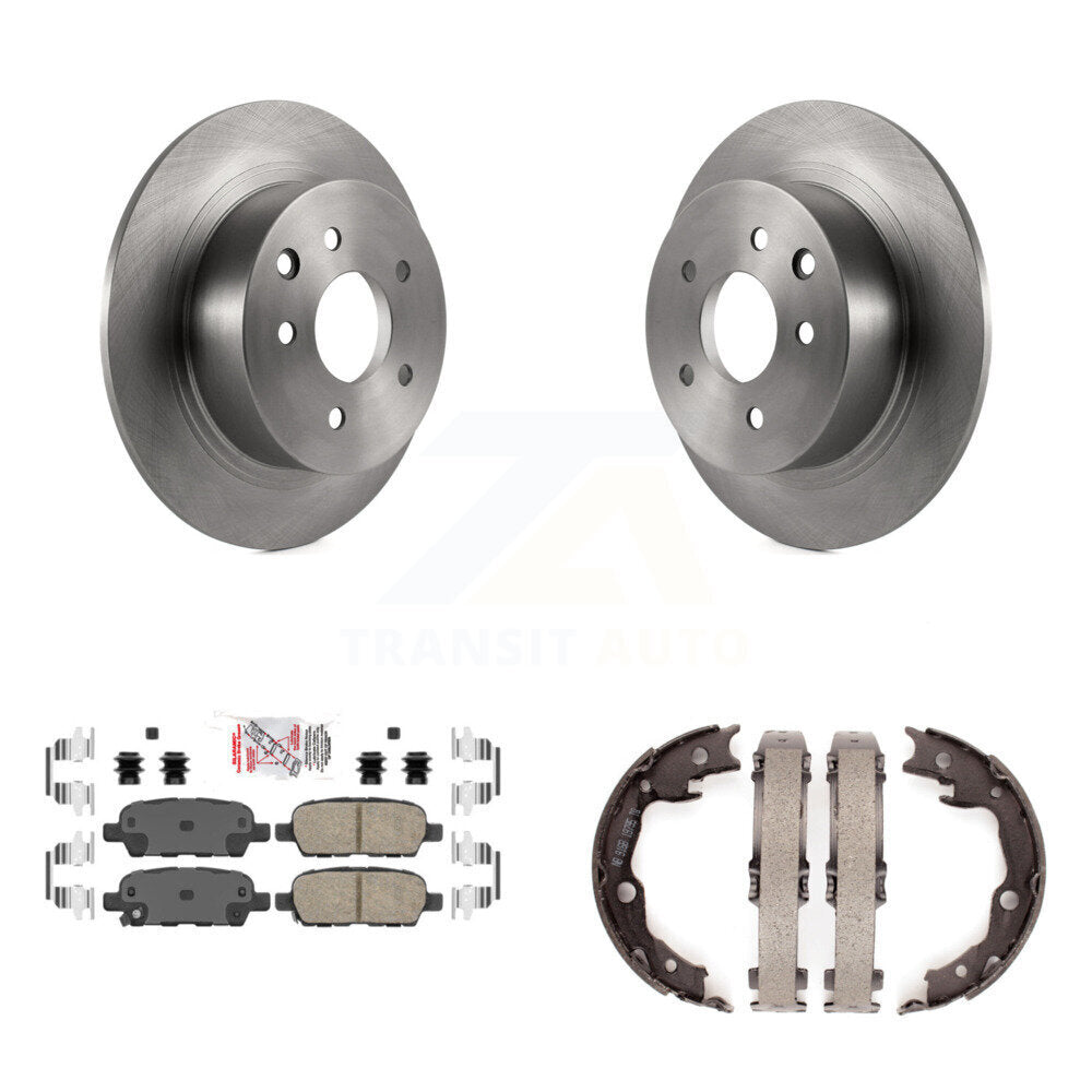 Kit de plaquettes en céramique et de patins de frein de stationnement, Rotors à disque arrière, pour Nissan Sentra