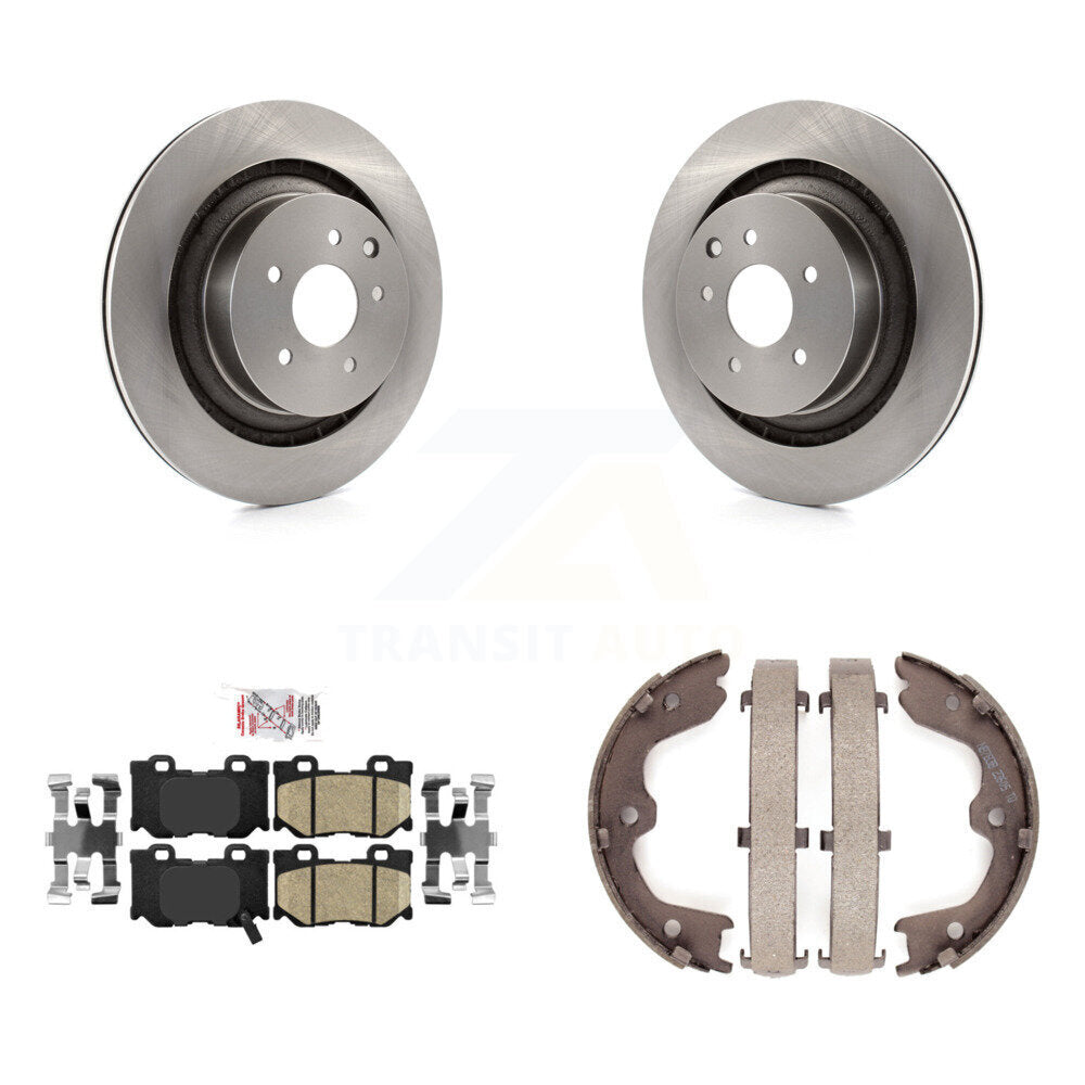 Kit de chaussures de stationnement avec plaquettes en céramique, Rotors à disque arrière, pour INFINITI G37 Nissan 370Z Q6
