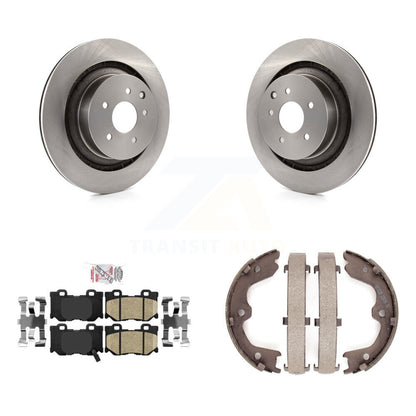 Kit de chaussures de stationnement avec plaquettes en céramique, Rotors à disque arrière, pour INFINITI G37 Nissan 370Z Q6