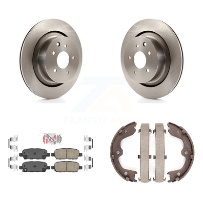Kit de plaquettes en céramique et de freins de stationnement, Rotors à disque arrière, pour INFINITI G37 G35 Q6