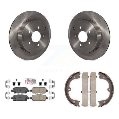 Kit de plaquettes en céramique et de chaussures de stationnement pour rotors de disque arrière, pour INFINITI FX35 2009 – 2012
