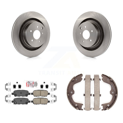 Kit de plaquettes en céramique et de patins de frein de stationnement, Rotors à disque arrière pour INFINITI Q60