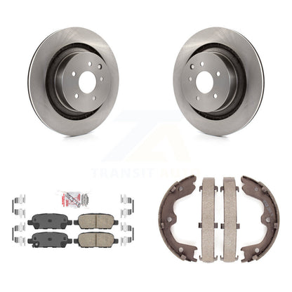Kit de plaquettes en céramique et de patins de frein de stationnement, Rotors à disque arrière pour INFINITI Q60