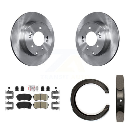 Kit de plaquettes en céramique et de chaussures de stationnement, Rotors à disque arrière, pour Hyundai Tucson Sonata Kia