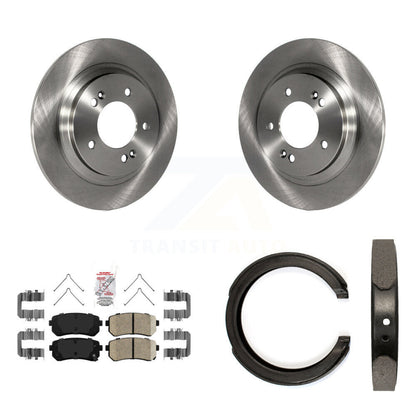 Kit de plaquettes en céramique et de patins de frein de stationnement, Rotors à disque arrière, pour Kia Optima