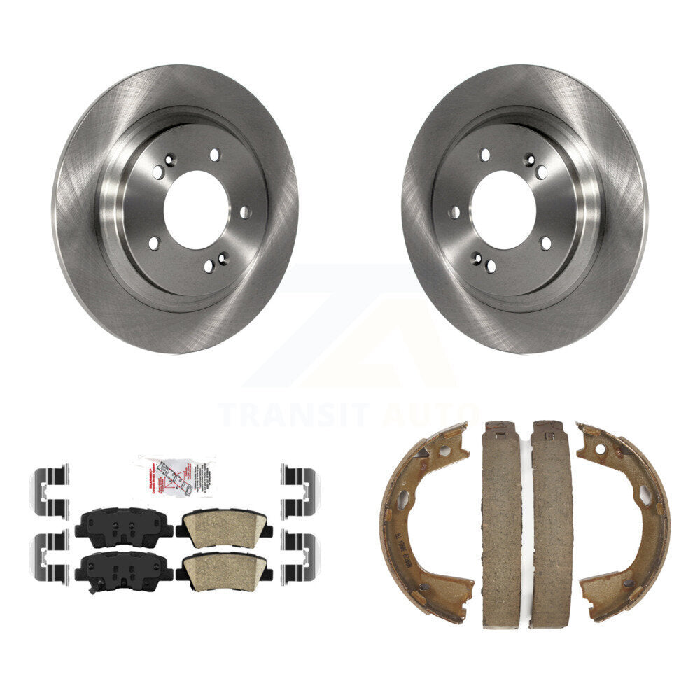 Kit de plaquettes en céramique et de patins de frein de stationnement, Rotors à disque arrière, pour Kia Optima