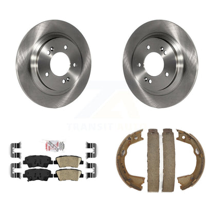 Kit de plaquettes en céramique et de patins de frein de stationnement, Rotors à disque arrière, pour Kia Optima