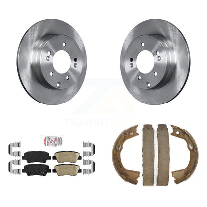 Kit de plaquettes en céramique et de patins de frein de stationnement, Rotors à disque arrière, pour Kia Optima