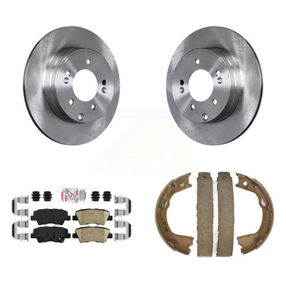 Kit de plaquettes en céramique et de patins de frein de stationnement, Rotors à disque arrière, pour Kia Optima