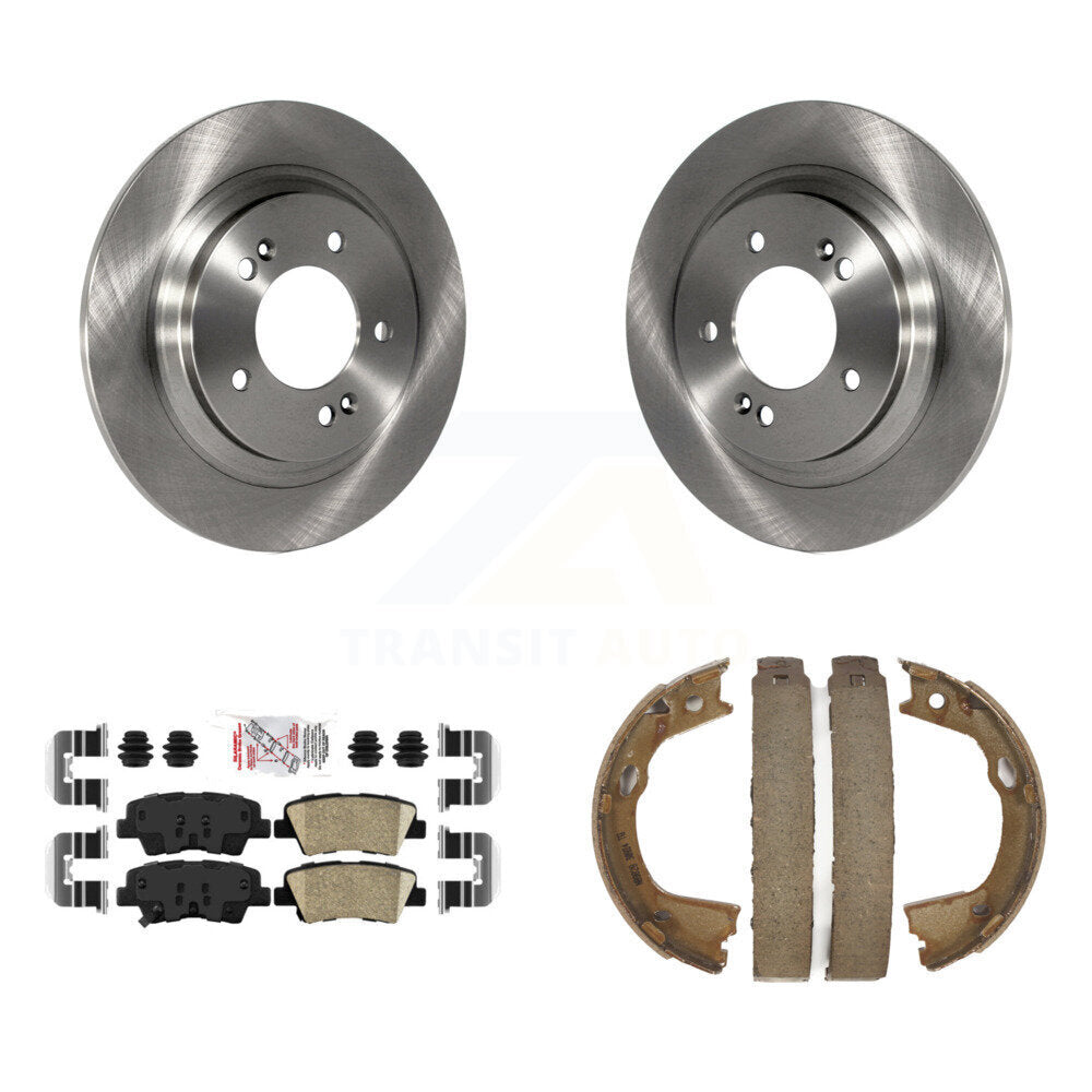 Kit de plaquettes en céramique et de patins de frein de stationnement, Rotors à disque arrière, pour Kia Optima