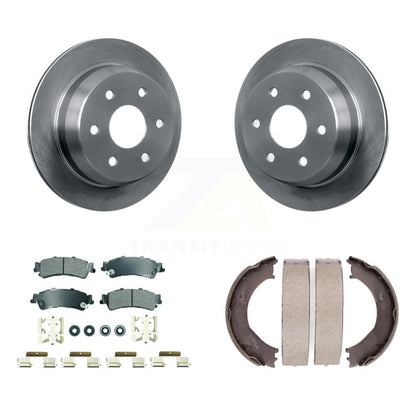 Kit de plaquettes semi-métalliques et de chaussures de stationnement, Rotors à disque arrière, pour Chevrolet Silverado