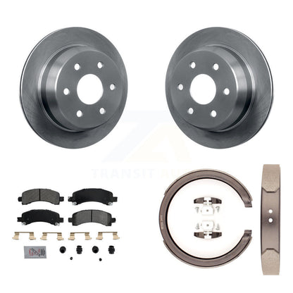 Kit de plaquettes semi-métalliques et de chaussures de stationnement pour disques arrière, Rotors, pour Chevrolet Avalanche
