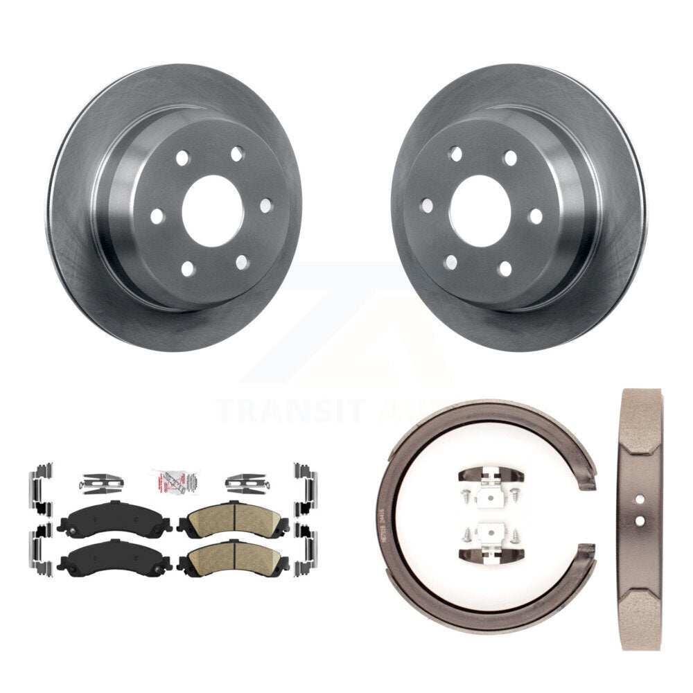 Kit de chaussures de stationnement avec plaquettes en céramique, Rotors à disque arrière, pour Chevrolet Suburban 1500 4WD