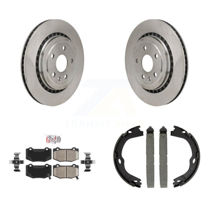 Kit de plaquettes en céramique et de chaussures de stationnement, Rotors à disque arrière, pour Chevrolet Camaro Cadillac