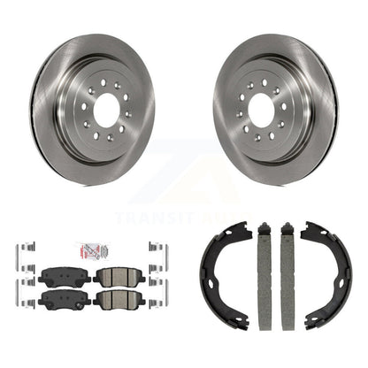 Kit de plaquettes en céramique et de freins de stationnement, Rotors à disque arrière, pour Cadillac ATS
