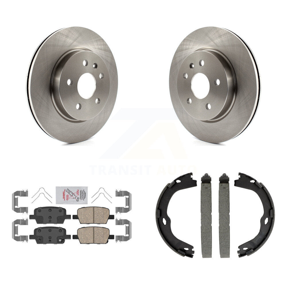 Kit de plaquettes en céramique et de freins de stationnement, Rotors à disque arrière, pour Chevrolet Camaro