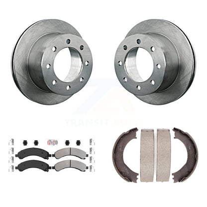 Kit de chaussures de stationnement avec disques semi-métalliques, Rotors à disque arrière, pour Chevrolet Express 350