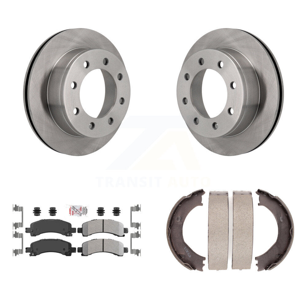 Kit de chaussures de stationnement avec Rotors à disque arrière, plaquettes semi-métalliques, pour Chevrolet GMC Express