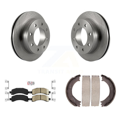 Kit de plaquettes en céramique et de chaussures de stationnement pour disques arrière, Rotors, pour Chevrolet Express 3500 GM