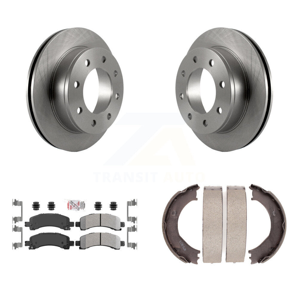 Kit de chaussures de stationnement avec disques semi-métalliques, Rotors à disque arrière, pour Chevrolet Express 350