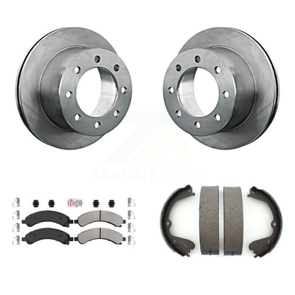 Kit de chaussures de stationnement avec disques semi-métalliques, Rotors à disque arrière, pour Chevrolet Express 350