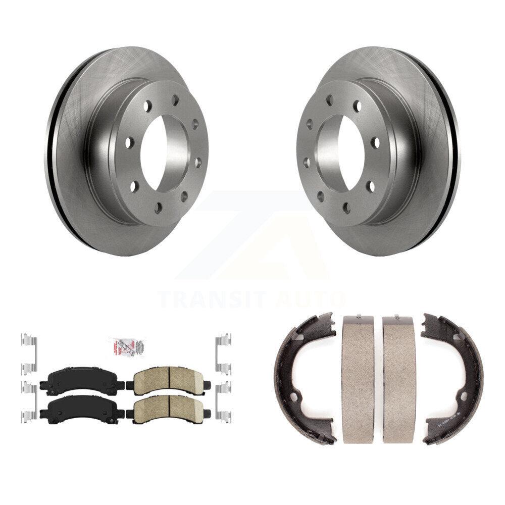 Kit de plaquettes en céramique et de chaussures de stationnement, Rotors à disque arrière, pour Chevrolet GMC Savana 2500