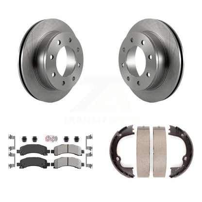 Kit de plaquettes semi-métalliques et de chaussures de stationnement, Rotors à disque arrière, pour Chevrolet GMC Savan