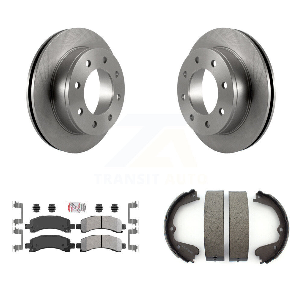 Kit de patins de frein de stationnement, Rotors à disque arrière, plaquettes semi-métalliques, pour GMC Savana 3500