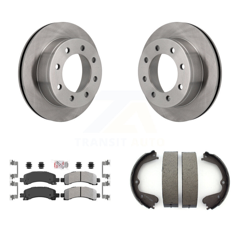Kit de patins de frein de stationnement, Rotors à disque arrière, plaquettes semi-métalliques, pour GMC Savana 3500