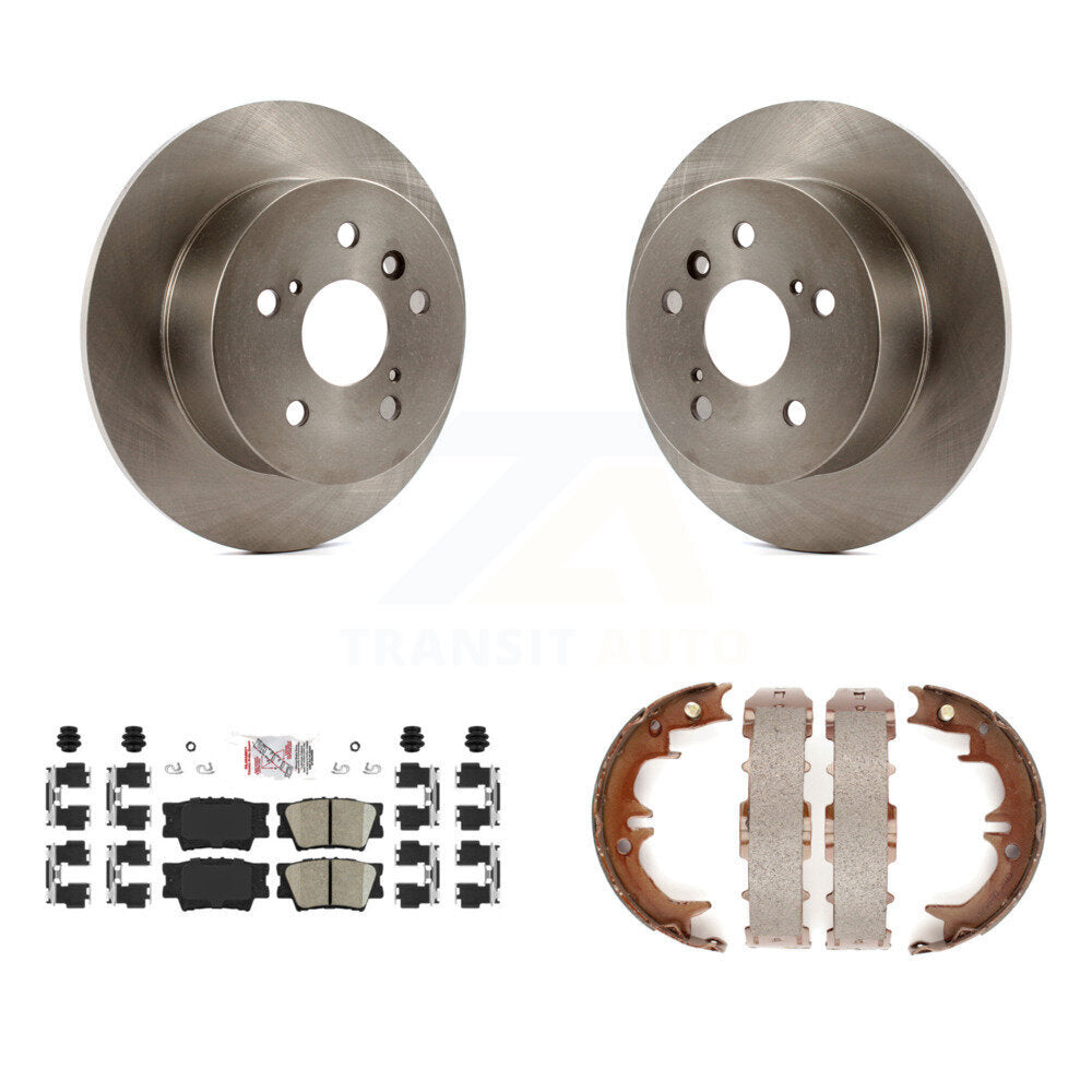 Kit de plaquettes en céramique et de chaussures de stationnement, Rotors à disque arrière, pour Toyota Camry Lexus ES35