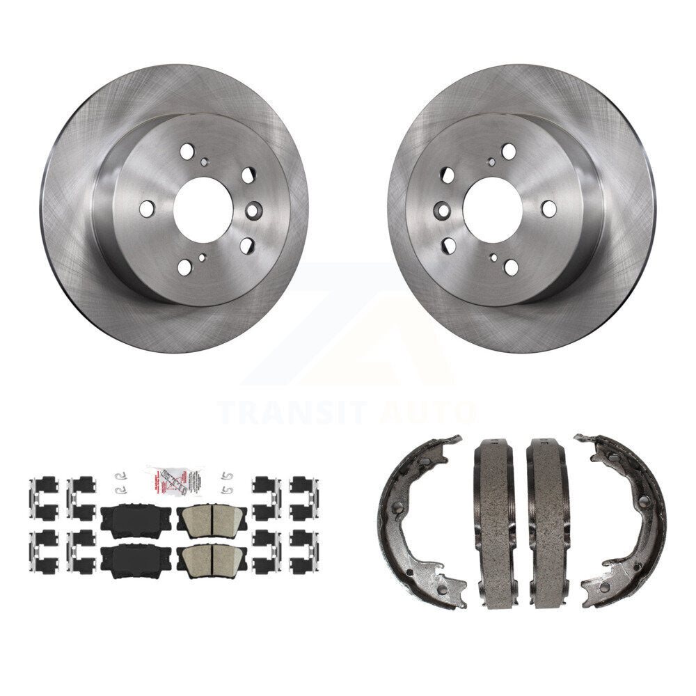 Kit de plaquettes en céramique et de chaussures de stationnement, Rotors à disque arrière, pour Toyota Camry Lexus ES35