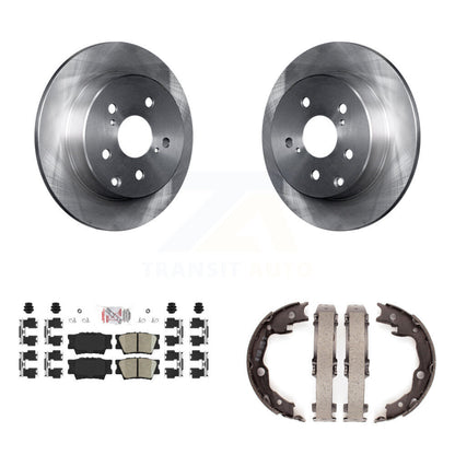 Kit de plaquettes en céramique et de chaussures de stationnement, Rotors à disque arrière, pour Toyota RAV4 Lexus HS250