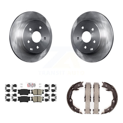 Kit de plaquettes en céramique et de chaussures de stationnement, Rotors à disque arrière, pour Toyota RAV4 Lexus HS250