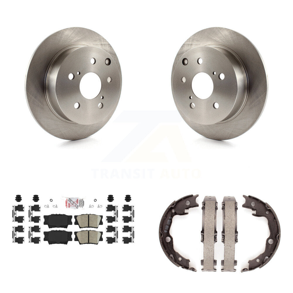 Kit de plaquettes en céramique et de chaussures de stationnement, Rotors à disque arrière, pour Toyota Matrix Pontiac Vib