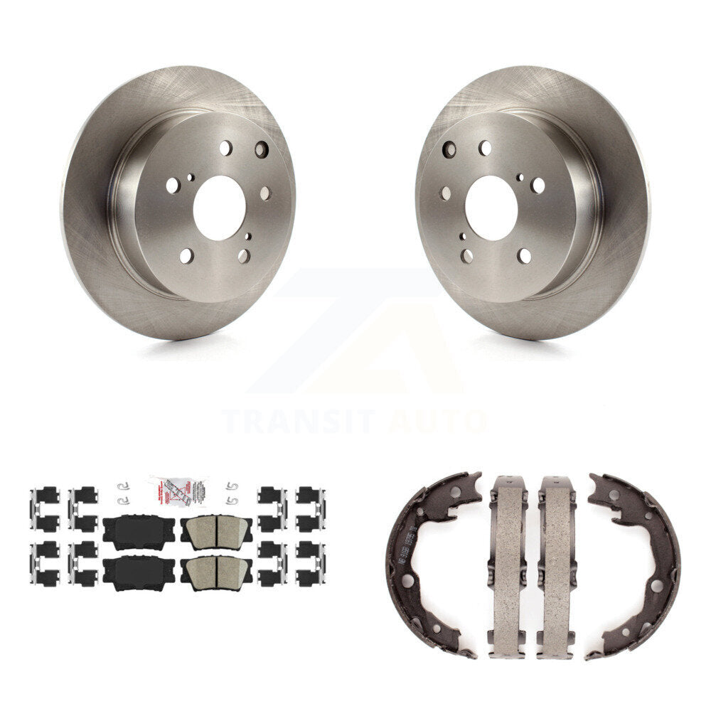Kit de plaquettes en céramique et de chaussures de stationnement, Rotors à disque arrière, pour Toyota Matrix Pontiac Vib