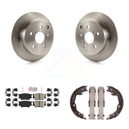 Kit de plaquettes en céramique et de chaussures de stationnement, Rotors à disque arrière, pour Toyota Matrix Pontiac Vib