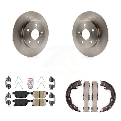 Kit de plaquettes en céramique et de chaussures de stationnement, Rotors à disque arrière, pour Toyota Matrix Pontiac Vib