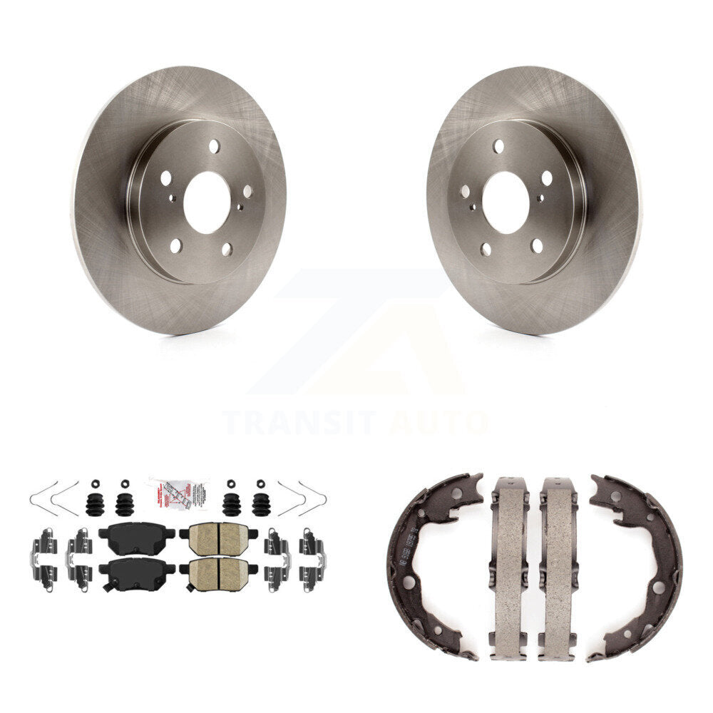 Kit de plaquettes en céramique et de chaussures de stationnement, Rotors à disque arrière, pour Toyota Matrix Pontiac Vib