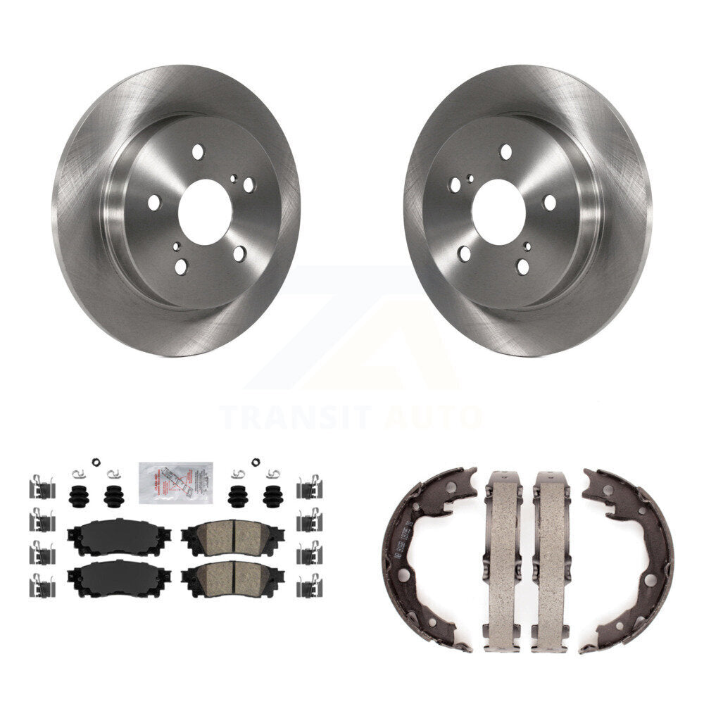 Kit de plaquettes en céramique et de freins de stationnement, Rotors à disque arrière, pour Toyota Camry RAV4