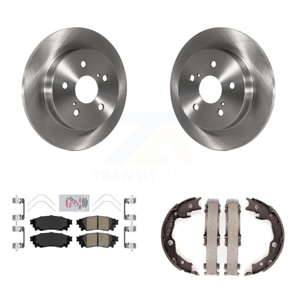 Kit de plaquettes en céramique et de freins de stationnement, Rotors à disque arrière, pour Toyota Camry RAV4