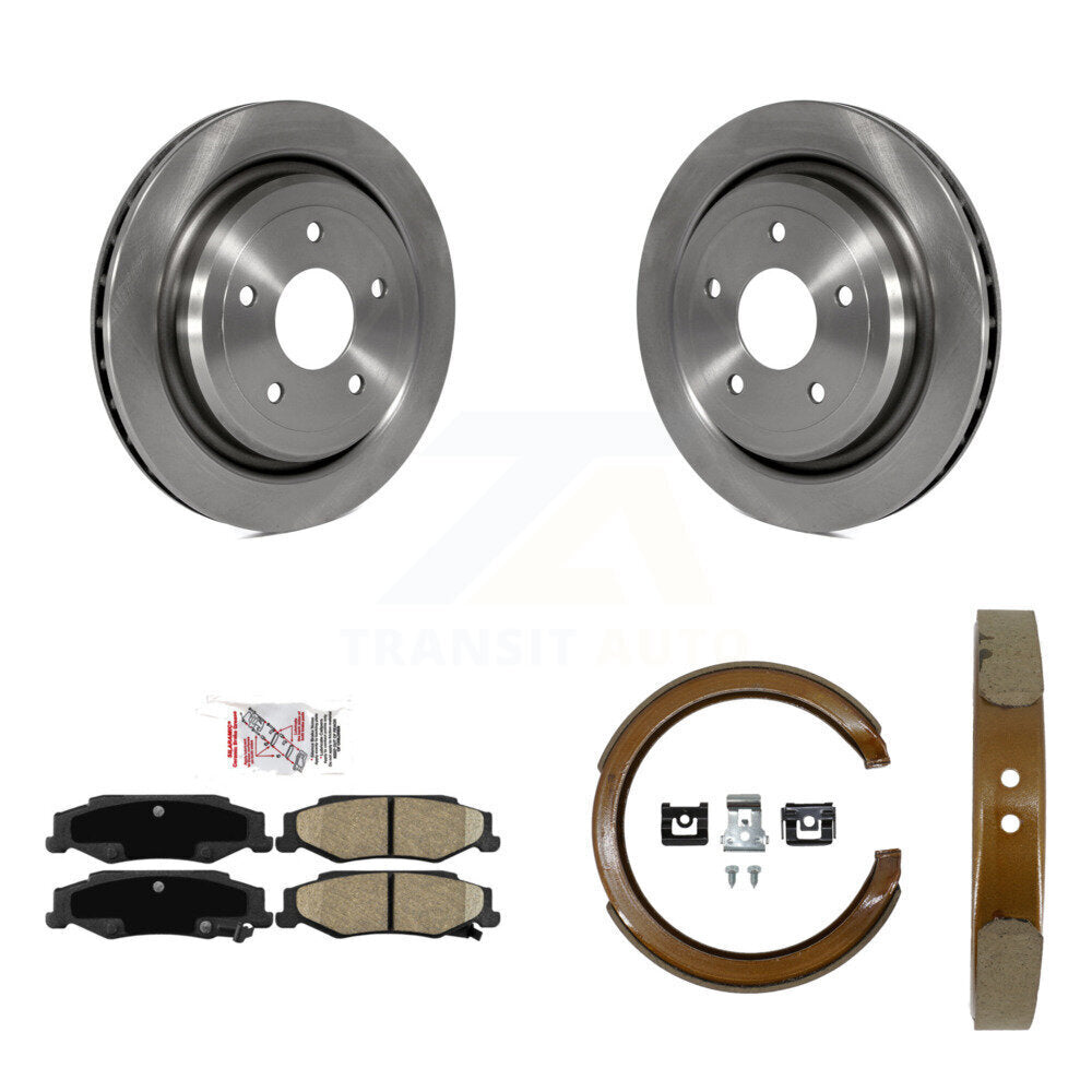 Kit de chaussures de stationnement avec plaquettes en céramique, Rotors à disque arrière, pour Chevrolet Corvette Cadillac