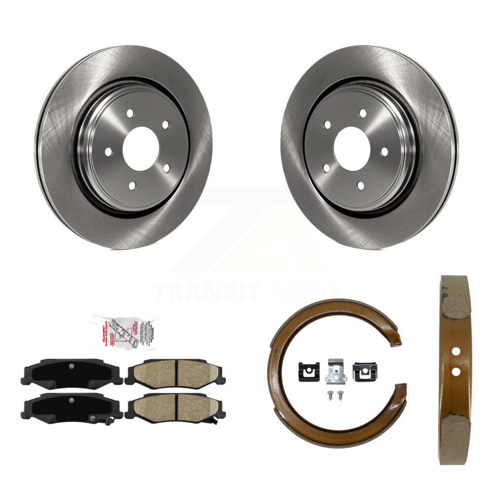 Kit de chaussures de stationnement avec plaquettes en céramique, Rotors à disque arrière, pour Chevrolet Corvette Cadillac