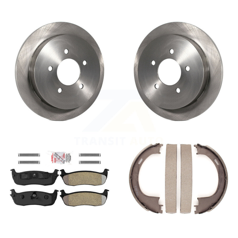 Kit de plaquettes semi-métalliques et de chaussures de stationnement pour disques arrière, pour Ford F-150 Heritage